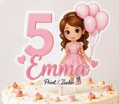 Personalisierter Cake Topper aus Fotopapier