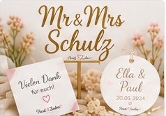 Personalisierte Hochzeitsdekoration